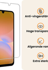 Nomfy Nomfy Samsung Galaxy A26 Hoesje Siliconen Met Screenprotector - Transparant