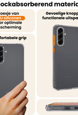 Nomfy Nomfy Samsung Galaxy A26 Hoesje Siliconen Met Screenprotector - Transparant