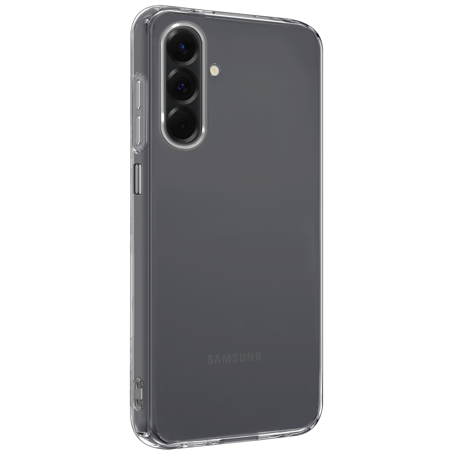 Nomfy Nomfy Samsung Galaxy A26 Hoesje Siliconen Met Screenprotector - Transparant