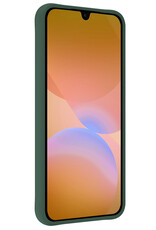 Nomfy Nomfy Samsung Galaxy A26 Hoesje Siliconen Met 2x Screenprotector - Donkergroen