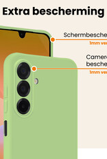 Nomfy Nomfy Samsung Galaxy A26 Hoesje Siliconen Met 2x Screenprotector - Groen