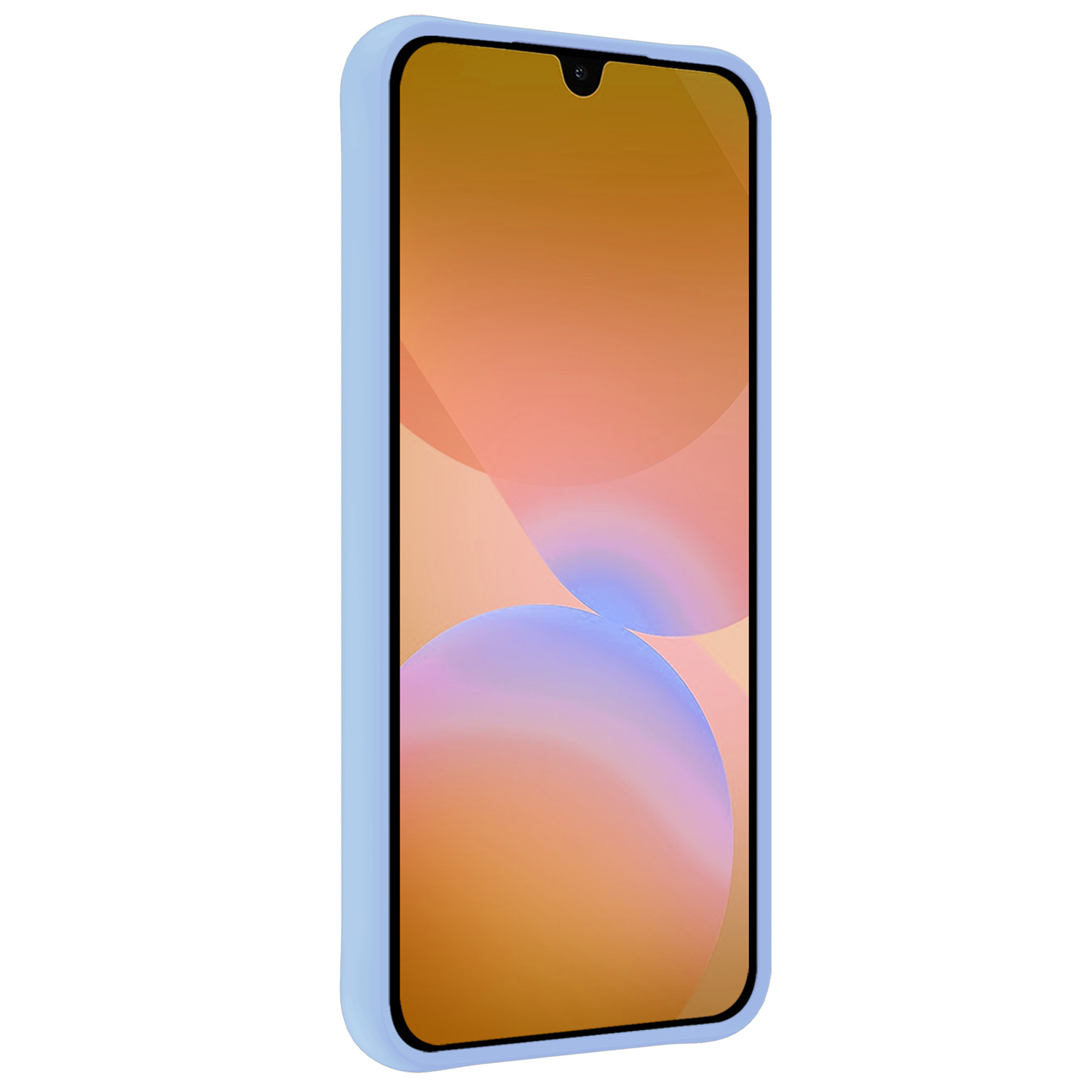 Nomfy Nomfy Samsung Galaxy A26 Hoesje Siliconen Met 2x Screenprotector - Lichtblauw
