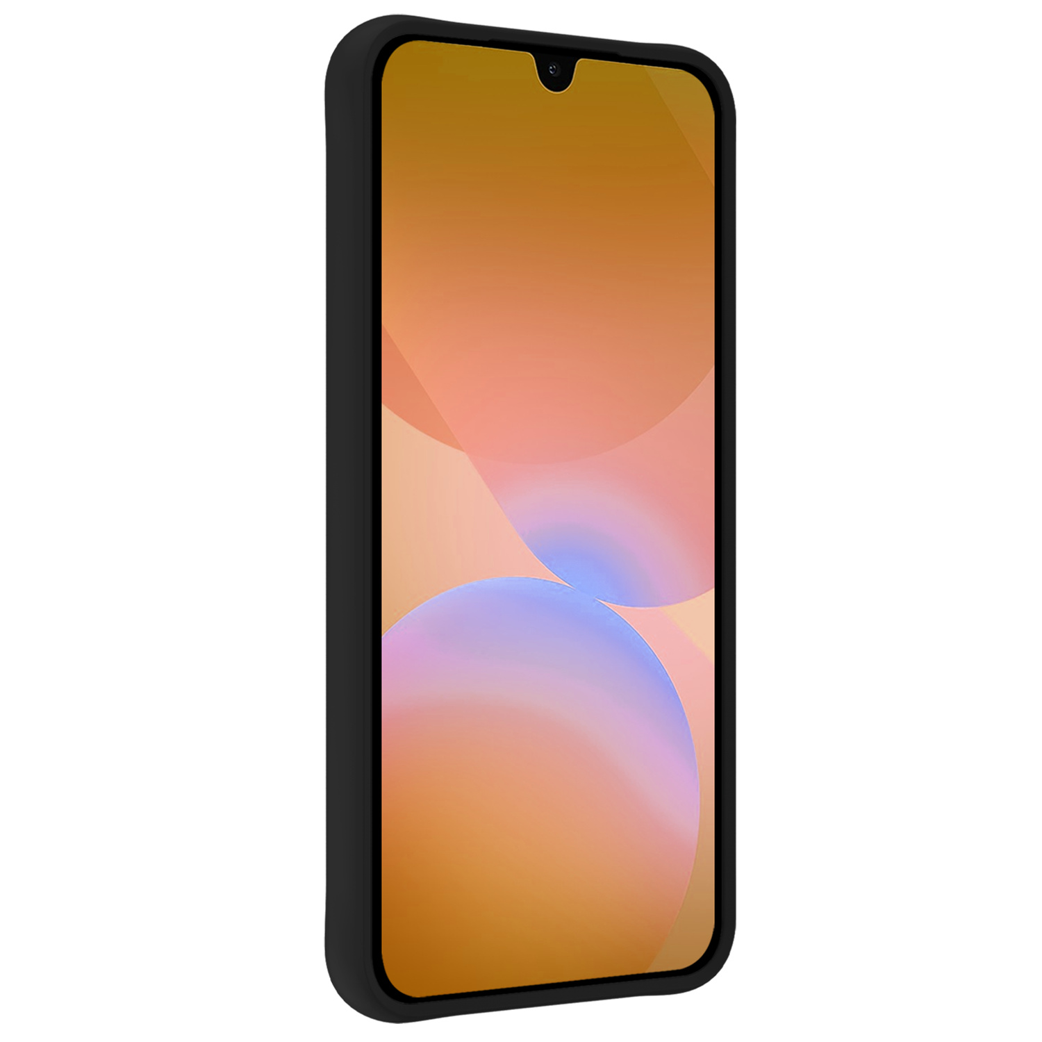 Nomfy Nomfy Samsung Galaxy A26 Hoesje Siliconen Met 2x Screenprotector - Zwart