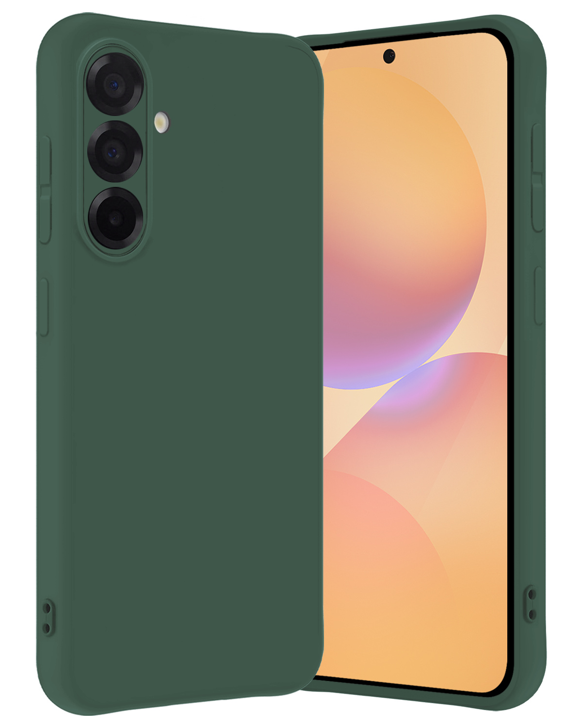 Nomfy Nomfy Samsung Galaxy A36 Hoesje Siliconen - Donkergroen