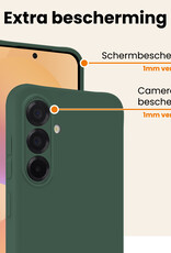 Nomfy Nomfy Samsung Galaxy A36 Hoesje Siliconen - Donkergroen