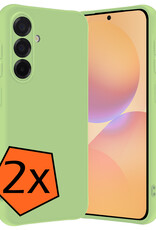 Nomfy Nomfy Samsung Galaxy A36 Hoesje Siliconen - Groen - 2 PACK