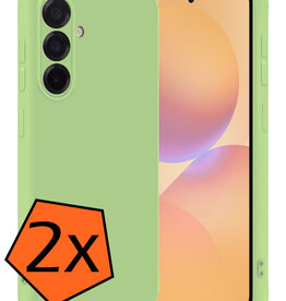 Nomfy Nomfy Samsung Galaxy A36 Hoesje Siliconen - Groen - 2 PACK