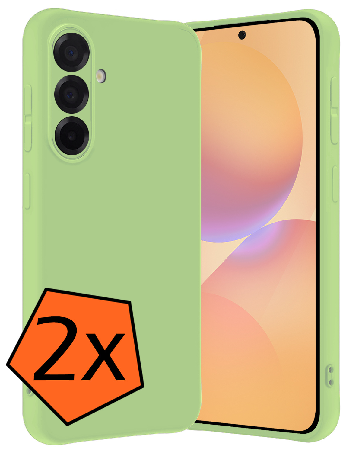 Nomfy Nomfy Samsung Galaxy A36 Hoesje Siliconen - Groen - 2 PACK