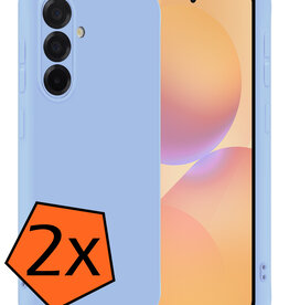 Nomfy Nomfy Samsung Galaxy A36 Hoesje Siliconen - Lichtblauw - 2 PACK