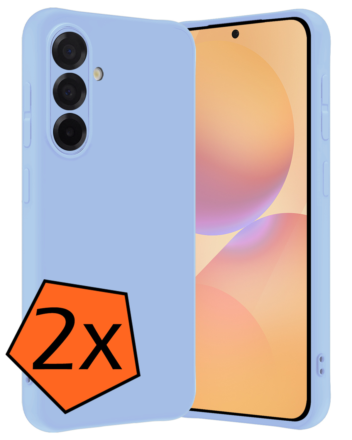 Nomfy Nomfy Samsung Galaxy A36 Hoesje Siliconen - Lichtblauw - 2 PACK