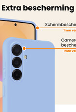 Nomfy Nomfy Samsung Galaxy A36 Hoesje Siliconen - Lichtblauw - 2 PACK