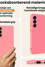 Nomfy Nomfy Samsung Galaxy A36 Hoesje Siliconen - Lichtroze - 2 PACK