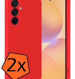 Nomfy Nomfy Samsung Galaxy A36 Hoesje Siliconen - Rood - 2 PACK