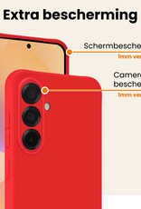 Nomfy Nomfy Samsung Galaxy A36 Hoesje Siliconen - Rood - 2 PACK