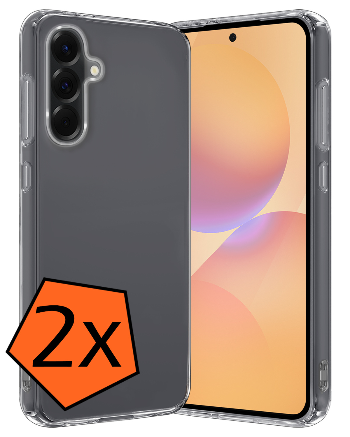 Nomfy Nomfy Samsung Galaxy A36 Hoesje Siliconen - Transparant - 2 PACK