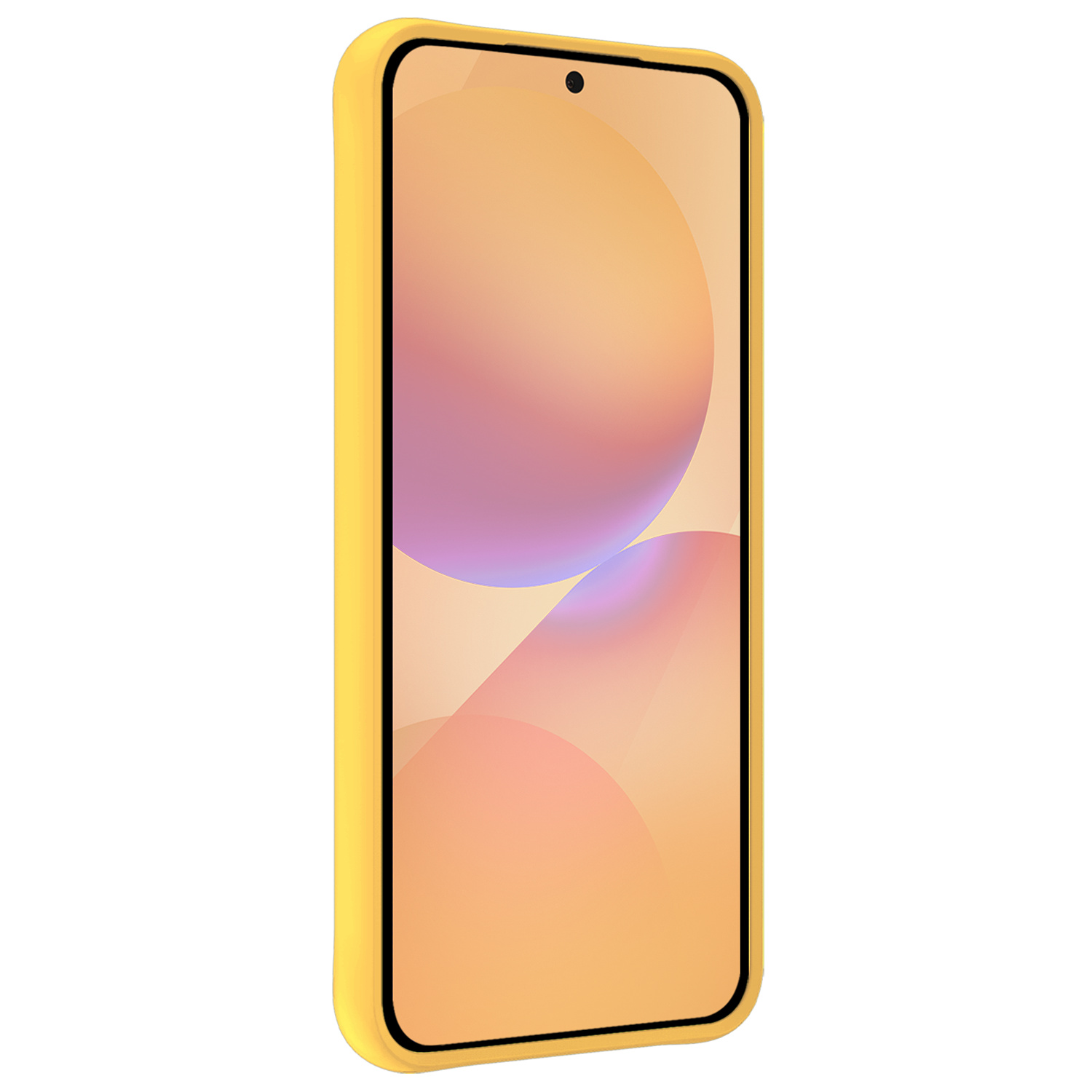 Nomfy Nomfy Samsung Galaxy A36 Hoesje Siliconen Met Screenprotector - Geel