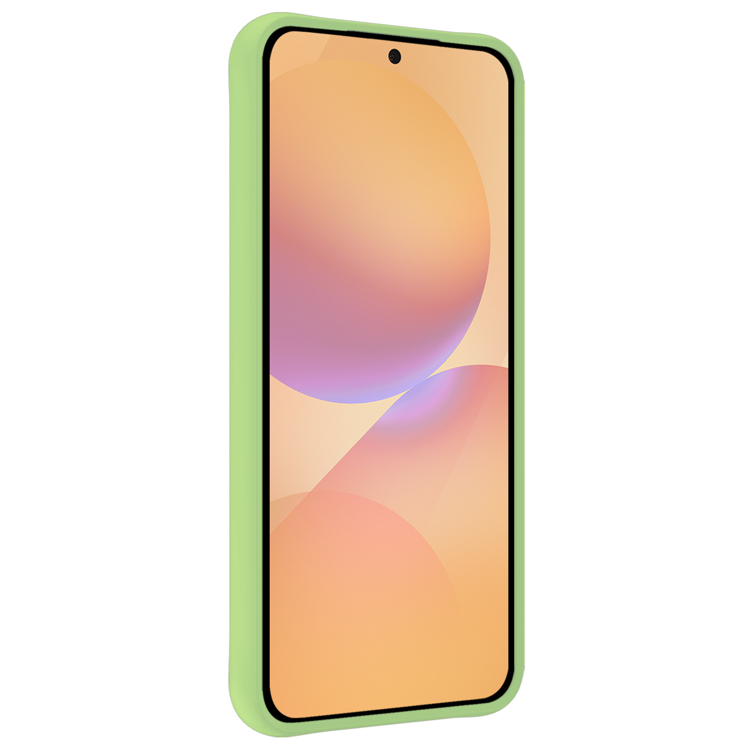 Nomfy Nomfy Samsung Galaxy A36 Hoesje Siliconen Met Screenprotector - Groen