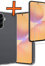 Nomfy Nomfy Samsung Galaxy A36 Hoesje Siliconen Met Screenprotector - Transparant