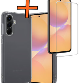 Nomfy Nomfy Samsung Galaxy A36 Hoesje Siliconen Met Screenprotector - Transparant