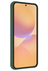 Nomfy Nomfy Samsung Galaxy A36 Hoesje Siliconen Met 2x Screenprotector - Donkergroen