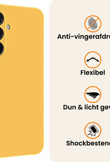 Nomfy Nomfy Samsung Galaxy A36 Hoesje Siliconen Met 2x Screenprotector - Geel