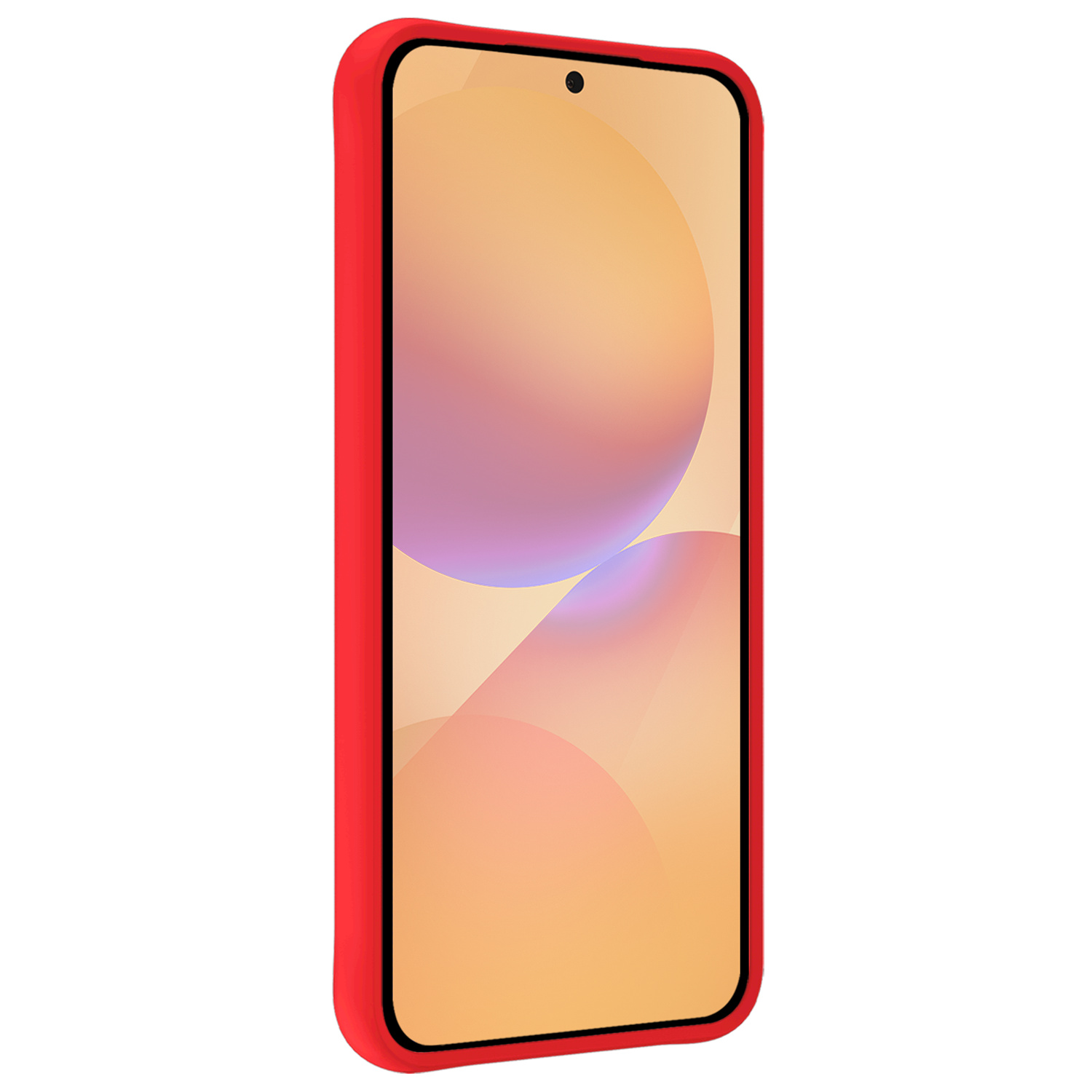 Nomfy Nomfy Samsung Galaxy A36 Hoesje Siliconen Met 2x Screenprotector - Rood