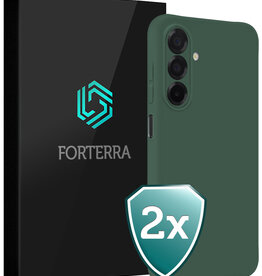 Forterra Forterra Samsung Galaxy A26 Hoesje Siliconen - Donkergroen - 2 PACK