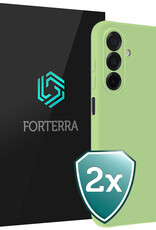 Forterra Forterra Samsung Galaxy A26 Hoesje Siliconen - Groen - 2 PACK