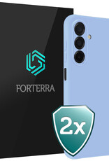 Forterra Forterra Samsung Galaxy A26 Hoesje Siliconen - Lichtblauw - 2 PACK
