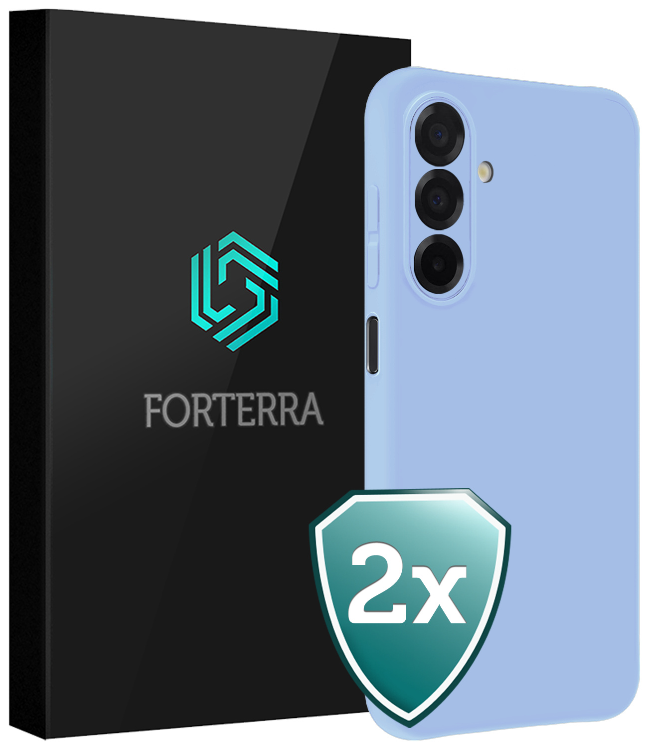Forterra Forterra Samsung Galaxy A26 Hoesje Siliconen - Lichtblauw - 2 PACK