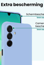 Forterra Forterra Samsung Galaxy A26 Hoesje Siliconen - Lichtblauw - 2 PACK