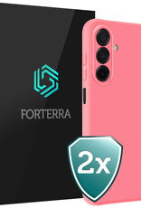 Forterra Forterra Samsung Galaxy A26 Hoesje Siliconen - Lichtroze - 2 PACK