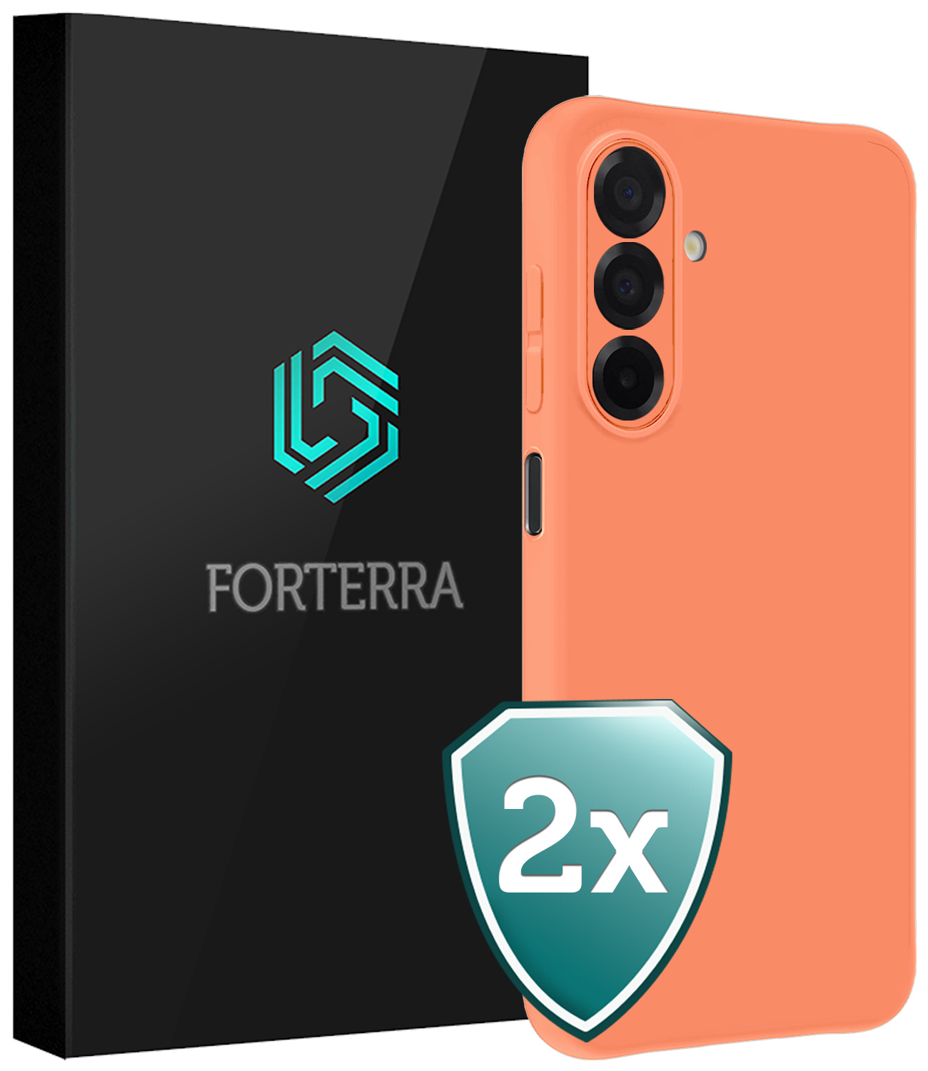 Forterra Forterra Samsung Galaxy A26 Hoesje Siliconen - Perzik - 2 PACK