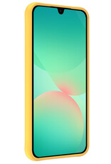 Forterra Forterra Samsung Galaxy A26 Hoesje Siliconen Met Screenprotector - Geel