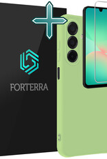 Forterra Forterra Samsung Galaxy A26 Hoesje Siliconen Met Screenprotector - Groen