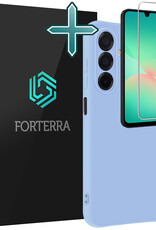 Forterra Forterra Samsung Galaxy A26 Hoesje Siliconen Met Screenprotector - Lichtblauw