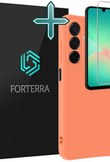 Forterra Forterra Samsung Galaxy A26 Hoesje Siliconen Met Screenprotector - Perzik