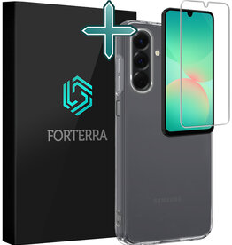 Forterra Forterra Samsung Galaxy A26 Hoesje Siliconen Met Screenprotector - Transparant