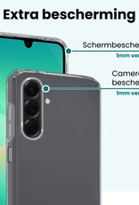 Forterra Forterra Samsung Galaxy A26 Hoesje Siliconen Met Screenprotector - Transparant