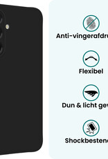 Forterra Forterra Samsung Galaxy A26 Hoesje Siliconen Met Screenprotector - Zwart