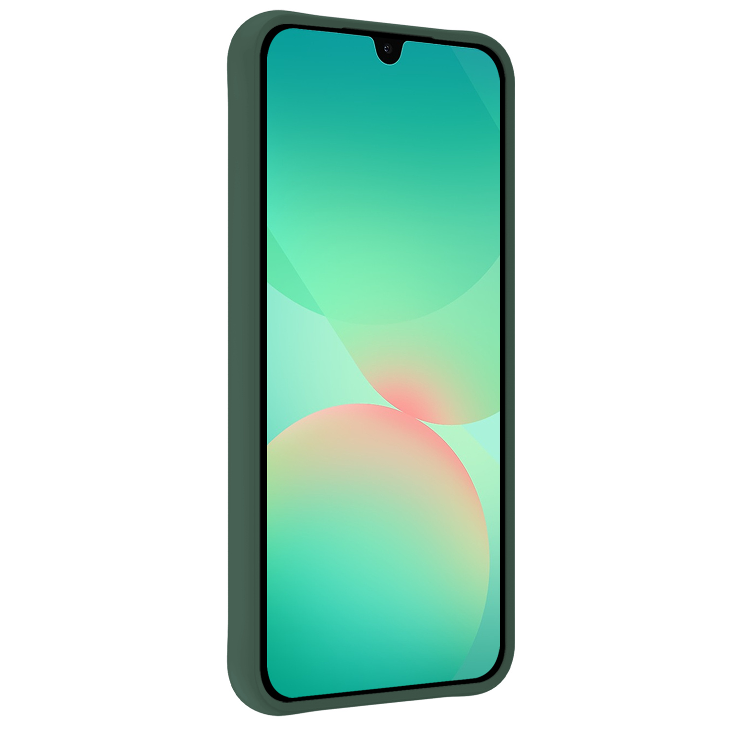 Forterra Forterra Samsung Galaxy A26 Hoesje Siliconen Met 2x Screenprotector - Donkergroen
