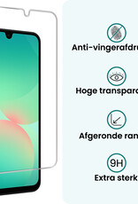 Forterra Forterra Samsung Galaxy A26 Hoesje Siliconen Met 2x Screenprotector - Lichtblauw