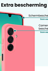 Forterra Forterra Samsung Galaxy A26 Hoesje Siliconen Met 2x Screenprotector - Lichtroze
