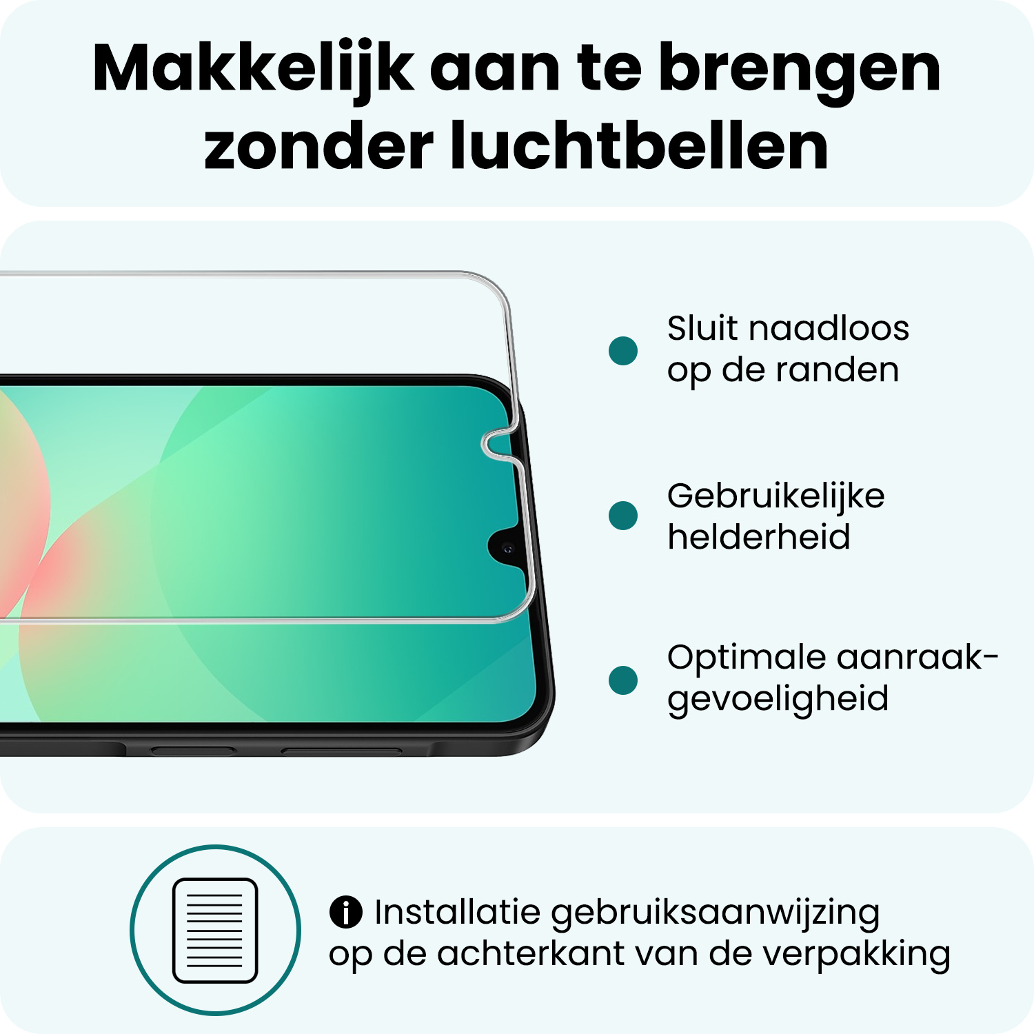 Forterra Forterra Samsung Galaxy A26 Hoesje Siliconen Met 2x Screenprotector - Lichtroze
