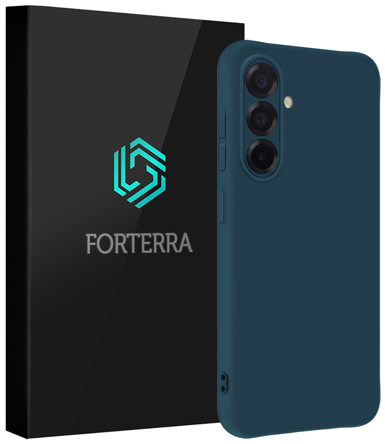 Forterra Forterra Samsung Galaxy A36 Hoesje Siliconen - Donkerblauw