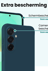 Forterra Forterra Samsung Galaxy A36 Hoesje Siliconen - Donkerblauw - 2 PACK