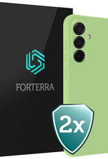 Forterra Forterra Samsung Galaxy A36 Hoesje Siliconen - Groen - 2 PACK