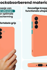 Forterra Forterra Samsung Galaxy A36 Hoesje Siliconen - Perzik - 2 PACK