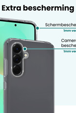 Forterra Forterra Samsung Galaxy A36 Hoesje Siliconen - Transparant - 2 PACK