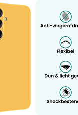 Forterra Forterra Samsung Galaxy A36 Hoesje Siliconen Met Screenprotector - Geel